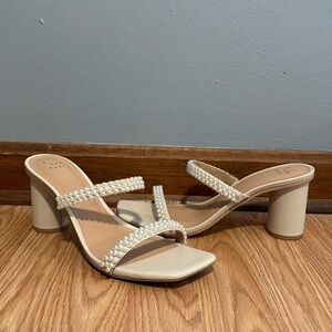 A New Day-Audra-Beautiful bridal heels-pearls.